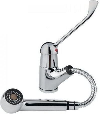 Idral Rubinetteria - Küchenspülmischer mit ausziehbarer Dusche und klinischem Hebel Idral 02451 Chrom