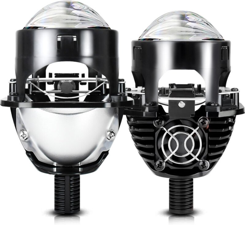 Kit fari per auto con lente proiettore LED da 2,5 pollici, 6000K, 8000lm, 110W, compatibile con H4, H7, 9005 e 9006, imp...