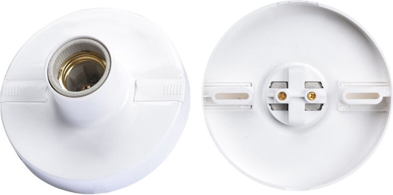 E27 Rundschraubfassung, Keramikbeschichtete Fassung, Glühbirnenfassung, Wandmontageadapter, Clipfassung