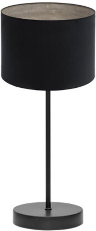Fabrilamp - Tischleuchte tania 1xe14 schwarz/schwarz-holz grau 42x17x17 cm