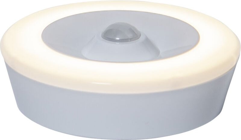 Star Trading - led Nachtlicht Functional, Orientierungslicht, Batterie, Dämmerungssensor, Weiß, Rund, Bewegungsmelder, ø...