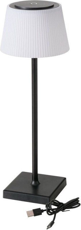 LED Akku Tischleuchte mit Touch Funktion und 3 Helligkeitsstufen - 38 x 13 cm - Deko Lampe warm weiß wiederaufladbar - T...