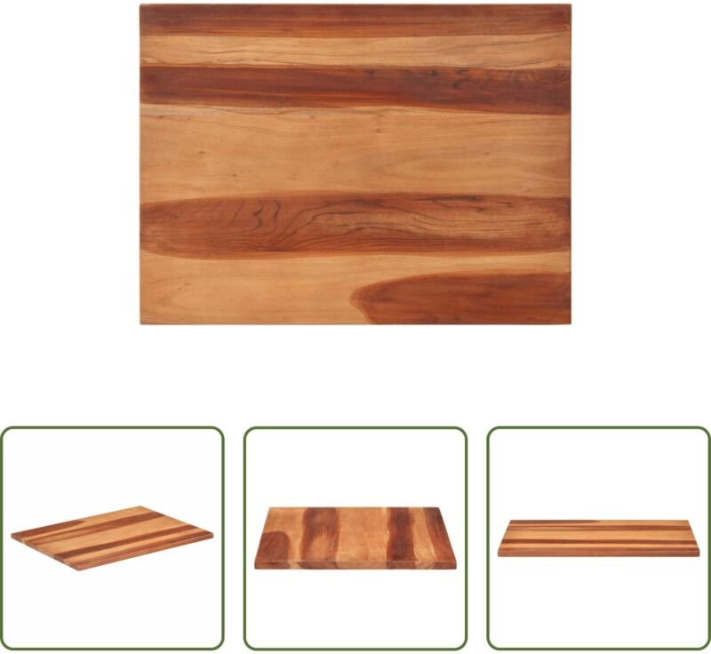 Massivholz Tischplatte - Tischplatte Massivholz Palisander 25-27 mm 60×80 cm