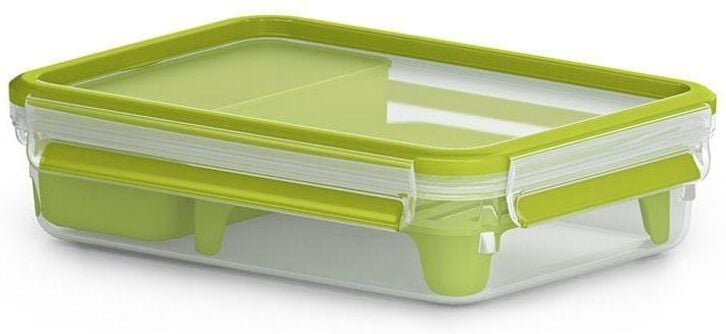 Emsa Clip&Go Brunchbox 518099 1,2l Transparent/Grün