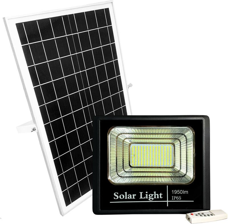 Electro Dh - 60W Batteriebetriebener LED-Strahler mit Solarpanel IP65