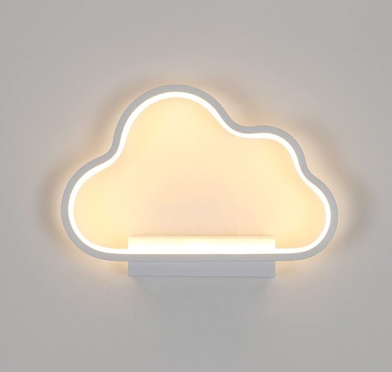 Led Wandleuchte Moderne Kreative Wolkenformen Wandlampe Warmweiß 3000K Für Schlafzimmer, Wohnzimmer, Flur, Diele Weiß - ...