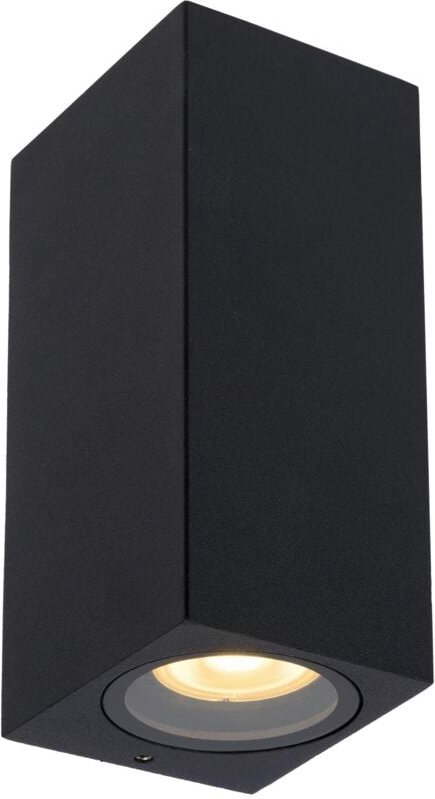 Lucide - zaro - Wandstrahler / Wandleuchte Innen/Außen - 2xGU10 - IP44 - Schwarz