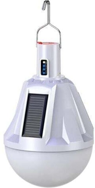 Wasserdichte, über usb wiederaufladbare Solar-LED-Glühbirne für den Außenbereich. Fernbedienung inklusive.