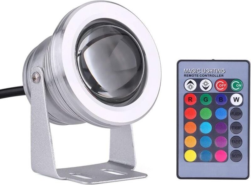 LED-Außenleuchte, Marine, Boot, Yacht, IP65, 10 w, 12 v, RGB-LED-Strahler, regenfest, mit Fernbedienung