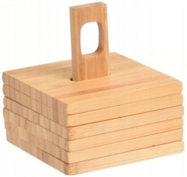 Glasuntersetzer 6er Set mit Ständer