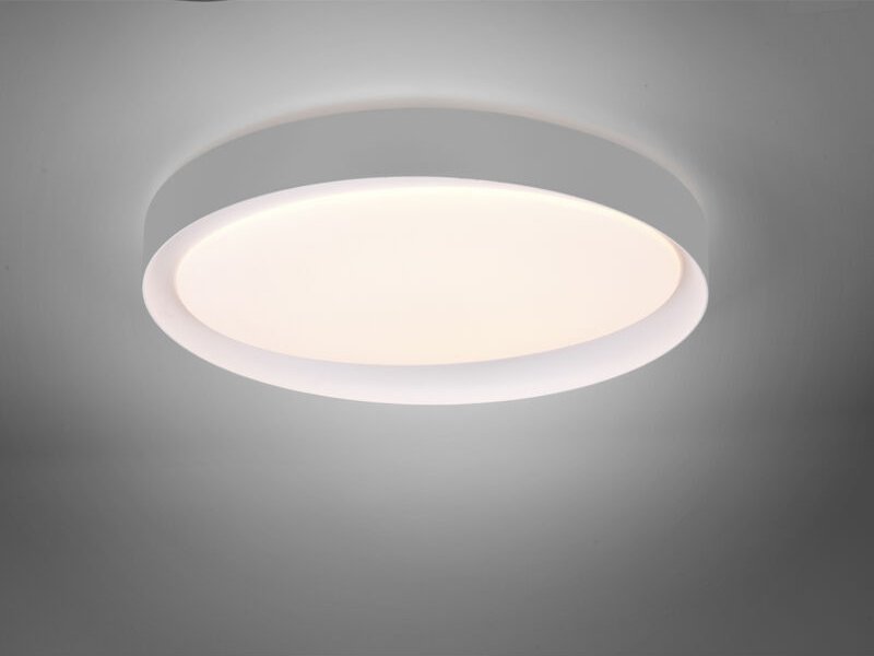 Led Deckenleuchte zeta grau/weiß Ø48cm Fernbedienung, 2700 - 6500 Kelvin dimmbar