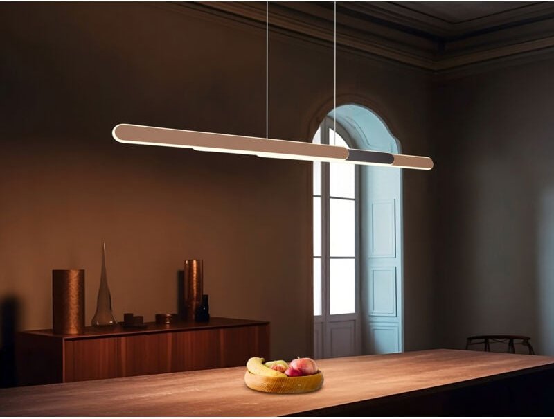 Led Pendelleuchte helios Coffee dimmbar & ausziehbar, max. Breite 130cm