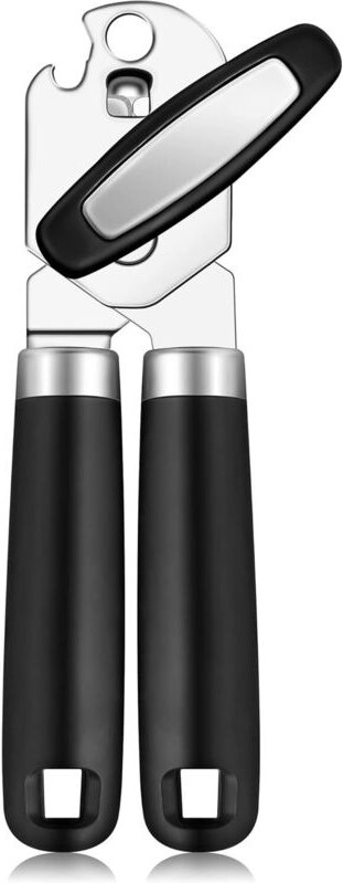 Verbesserter manueller Dosenöffner mit integriertem Flaschenöffner, glatte Kante, robust, weicher und komfortabler Griff...