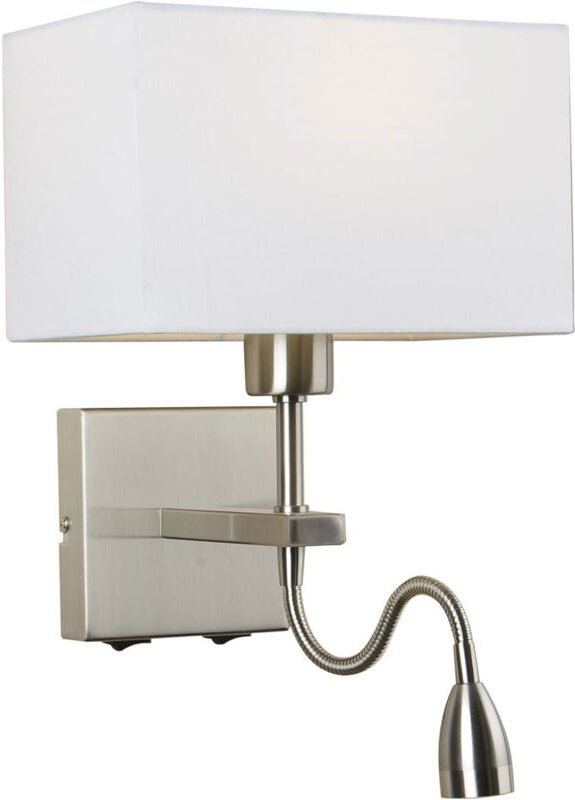 Norte - Moderne led Nachttischlampe Nickel, Warmweiß 3000K 350lm - Italux