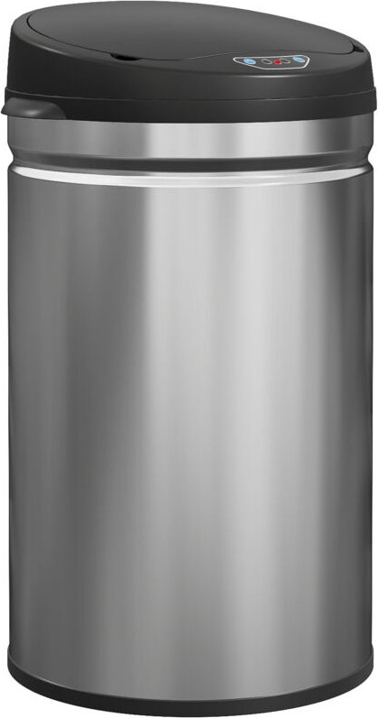 30 Liter Sensor-Mülleimer mit Soft-Close-Funktion, berührungsfreier Abfalleimer aus Edelstahl für hygienische Küchen
