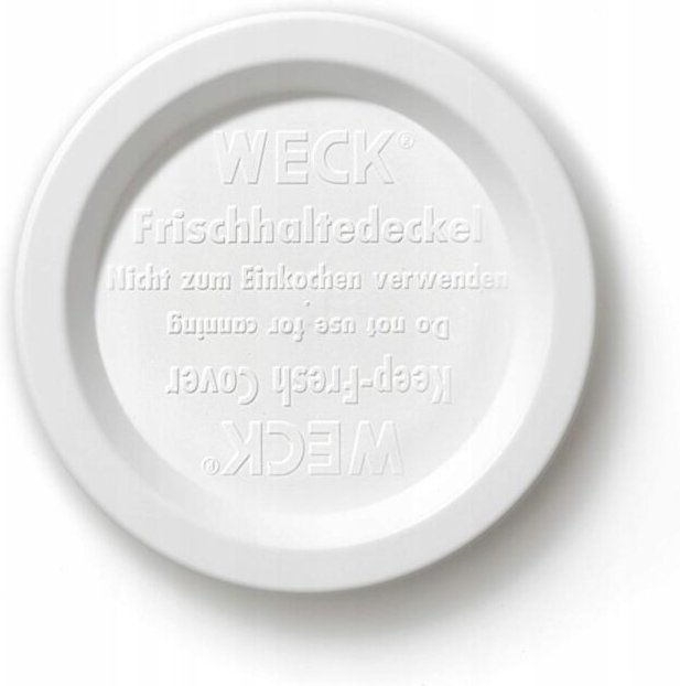Weck Keep Fresh Deckel Weiß 80 mm Packung mit 5
