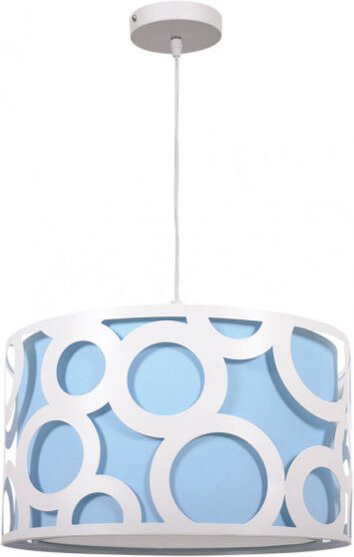 Anhänger orlando blau/weiß 1xe27 reg x30x30 cm