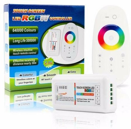 Controller rgbw 12-24Vdc 10Amp Max 2,4Ghz Mit Controller
