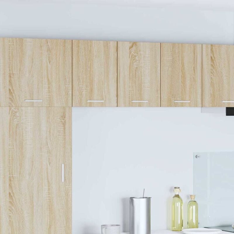 Hängeschrank Riga 2 pcs Sonoma-Eiche und Weiß 30 x 31 x 40 cm vidaXL