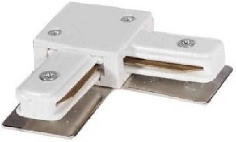 Trade Shop Traesio - Trade Shop - verbinderverbindung typ l für einphasige schiene 2-POLIG weisse farbe pista-bl -