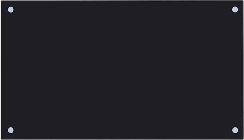 Küchenrückwand Schwarz 70x40 cm Hartglas Vidaxl