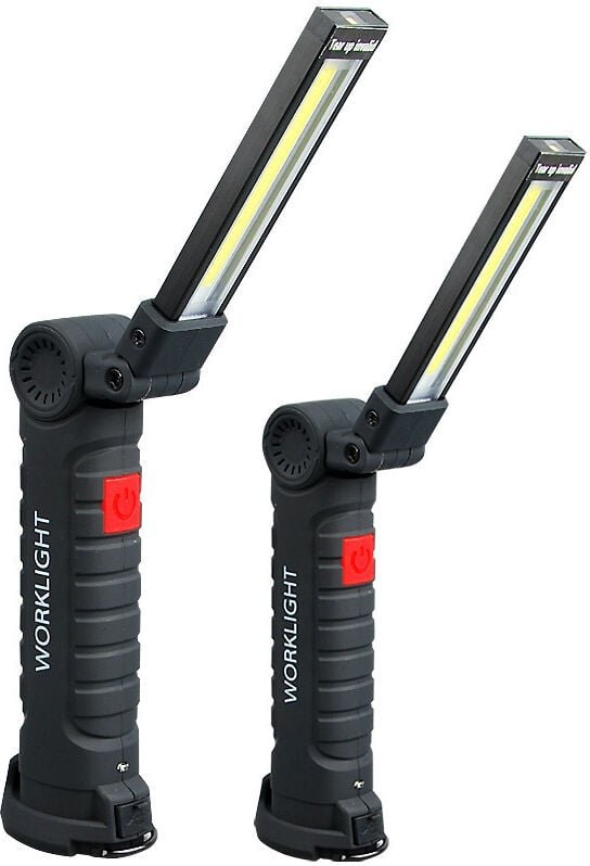 Ultrahelle LED-Arbeitsleuchte, tragbare, per USB wiederaufladbare Inspektionslampe mit Magnetfuß, 5 Leuchtmodi, 6000 K, ...