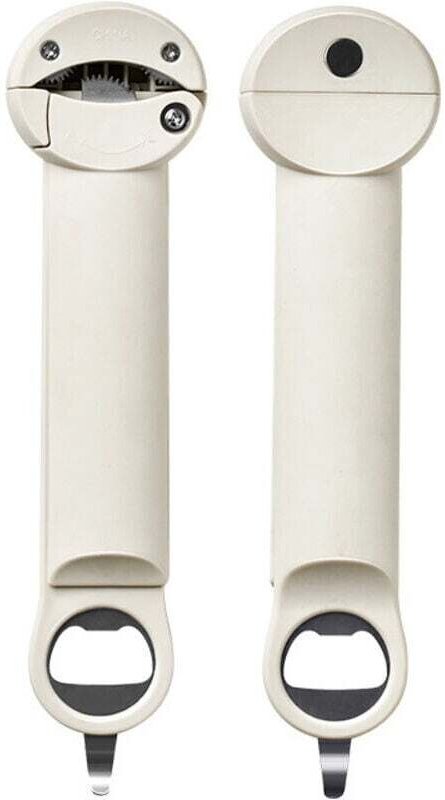 Multifunktionaler Flaschenöffner – Korkenzieher – Flaschenöffner – Folienöffner, cremeweiß – Küchenutensil – einziehbare...