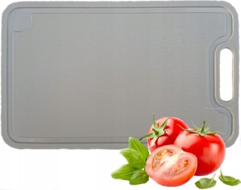 Küchenschneidebrett aus Kunststoff GRAU 25x16cm POLNISCHES PRODUKT ZERTIFIZIERT