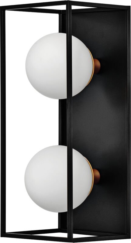 LEDVANCE DECOR Square Badezimmer-Wandleuchte 350X150 IP44, schwarz, G9 Sockel für den Austausch des Leuchtmittels, kann ...