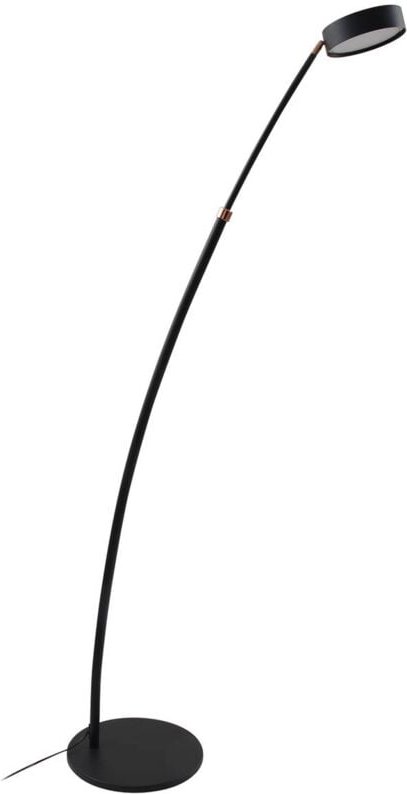 Stehlampe (Bogenleuchte) "Boga" aus Metall dimmbar für Wohnzimmer & Esszimmer von Lucande