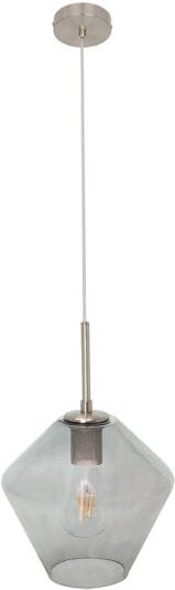 FABRILAMP Pinap Pendelleuchte 1xe27 Nickel/Rauch Regx23x23 Cm