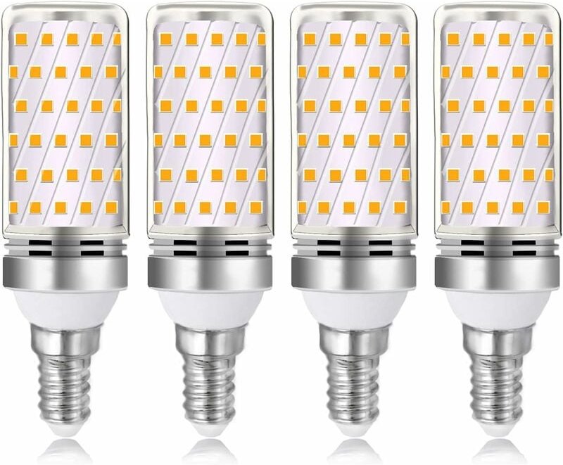 Thumbnail - Mumu - E14 16W led Birne Warmweiß 3000K 1600lm, Halogenlampe Äquivalent E14 100W 120W, ac 230V, nicht dimmbar, 4St