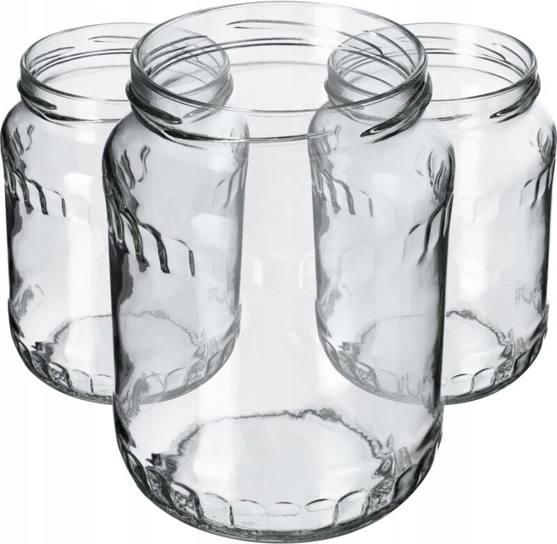 KADAX Marmeladengläser mit Schraubdeckel, 24er-Pack, 720 ml, ohne Deckel