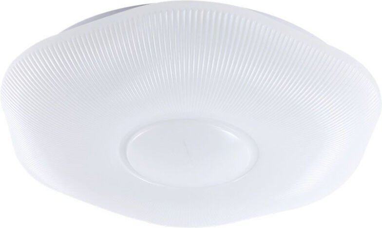 V-tac - 40W led Deckenleuchte gewellt Fernbedienung cct 3in1 D400mm dimmbar, geriffelte Abdeckung