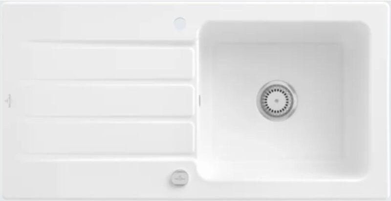 Villeroy & Boch Architectura - Keramikspüle 100x51 cm mit Ablaufgarnitur, CeramicPlus, alpinweiß 336002R1