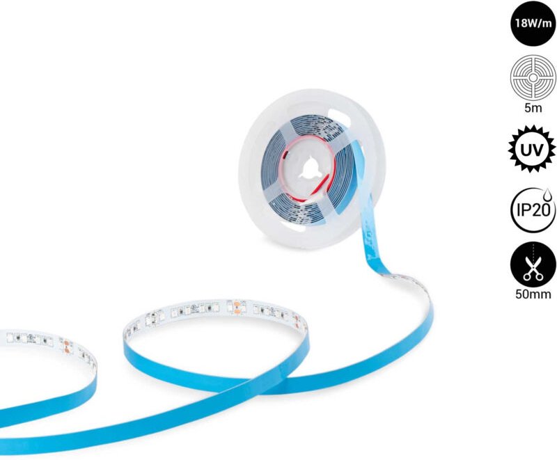 Barcelona Led - uv LED-Streifen 24V dc - 18W/m - Schwarzlicht - 10 mm - IP20 - 5