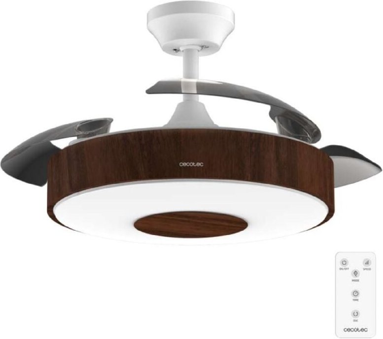 Deckenventilator mit Beleuchtung Energysilence Aero 4200 invisible darkwood - Cecotec