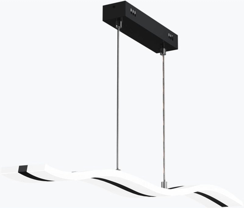 Pendelleuchte Esstisch 97cm led Hängelampe für Esszimmer, dimmbar Hängeleuchte mit Fernbedienung, 36W matt Schwarz Essti...