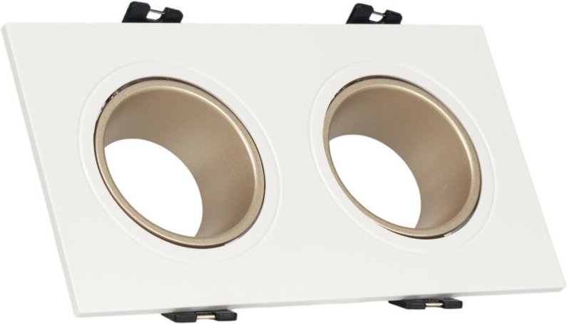 Schwenkbares Doppel-Downlight GU10 / MR16 - Niedrig UGR -