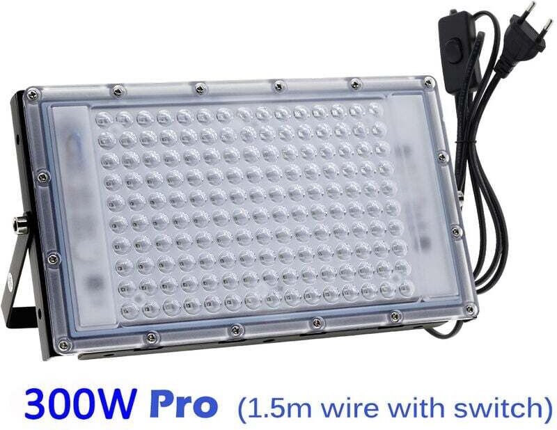 UV-LED-Projektor, 300 w, Schwarzlicht, IP65, wasserdicht, ultraviolette LED-Lampe, Effektbeleuchtung für Aquarium, Party...