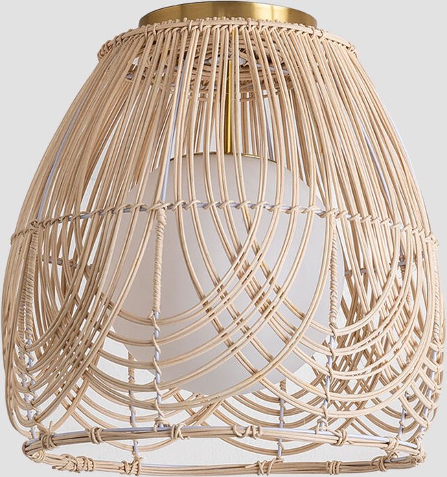 Sklum - Tyrona Rattan-Deckenleuchte Natürlich