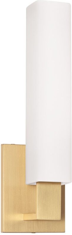 Livingston 1 Lichtwannenhalter Messing, Glas