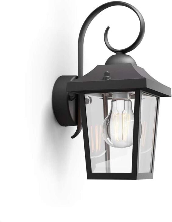 Thumbnail - MyGarden - Wandlaterne für den Außenbereich, 29 x 13 cm, E27, schwarz 915005309001 - Philips