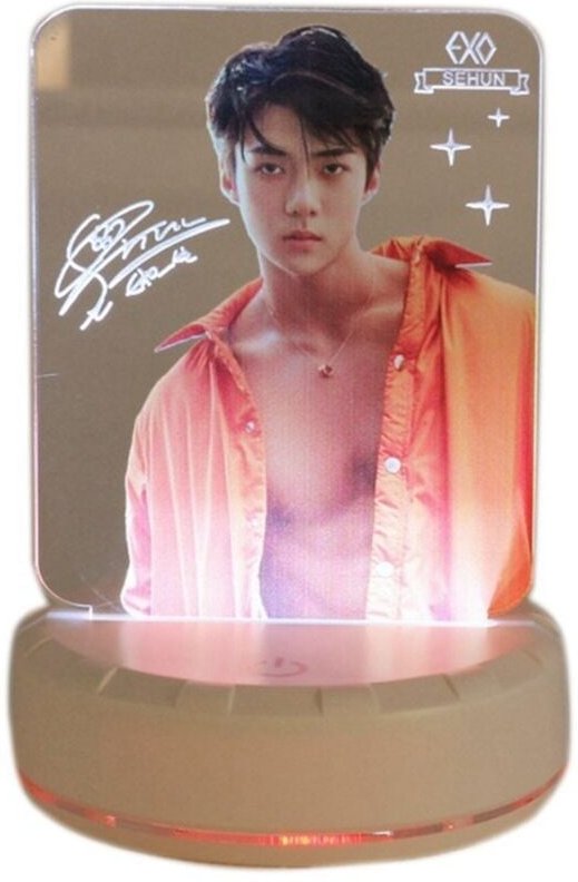 Tlily - Kpop exo sehun Tischlampe, Leuchtstab, LED-Nachtlicht, Nachttischlampe, Tisch-Schreibtischlampe, a