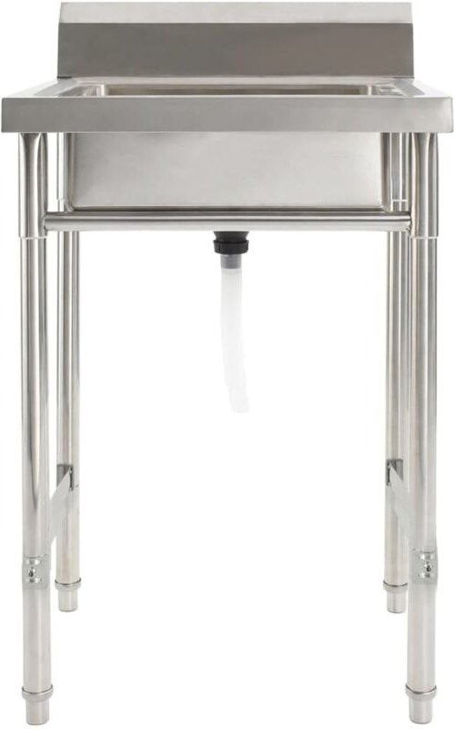 Maison Exclusive - Küchenspüle Einzelbecken Edelstahl