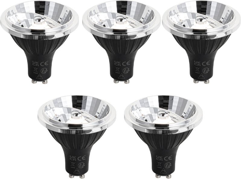 Luedd - 5er-Set GU10 3-Stufen-Dimmbare LED-Lampe 70mm 6,5W 600LM 4000K