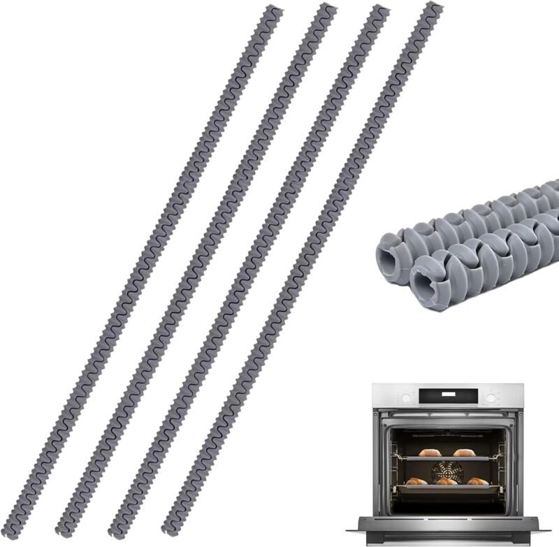 Ofenrostschoner – 4er-Pack hitzebeständige Silikon-Rostschoner zum Schutz vor Verbrennungen und Brandflecken, Küchenhelf...