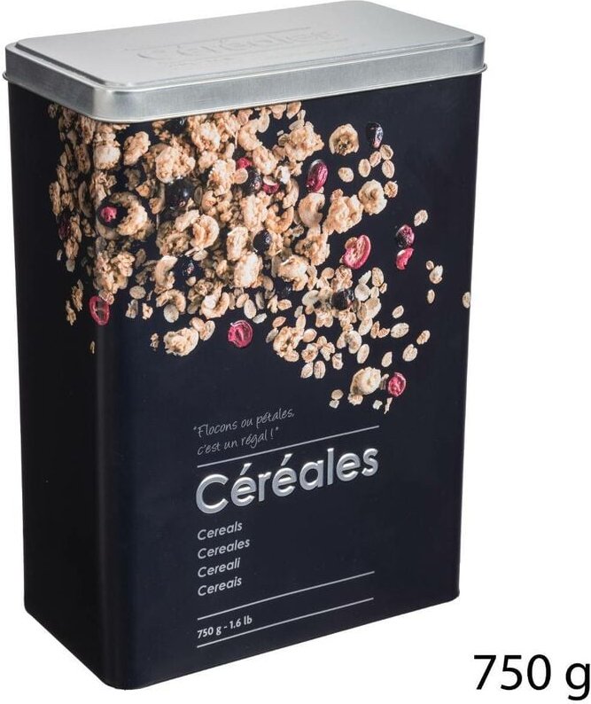 5five Simply Smart - Müslidose 750g metall black edition schwarz - 5five