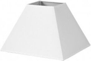 Lampenschirm Pyramide mezzo e27 white 20dx10dx15h Popeline Stoff