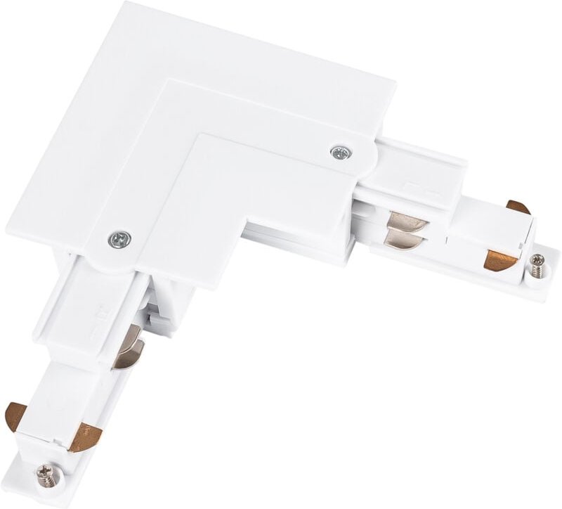 Steifer 90°-Verbinder für Einbau-Dreiphasenschienen - LINKS -